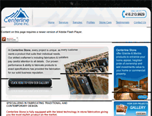 Tablet Screenshot of centerlinestone.com